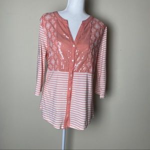 Style & Co Sequined Top